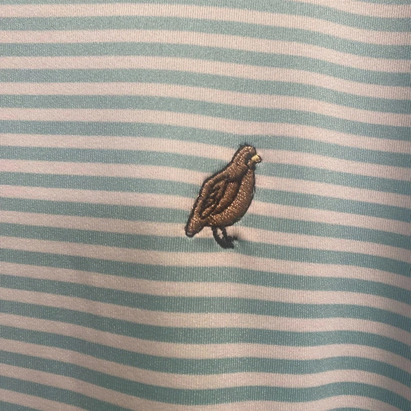 Footjoy Shirt Mens XL Green Blue Striped Golf Polo 4 Way Stretch FJ Breathable - Picture 2 of 9